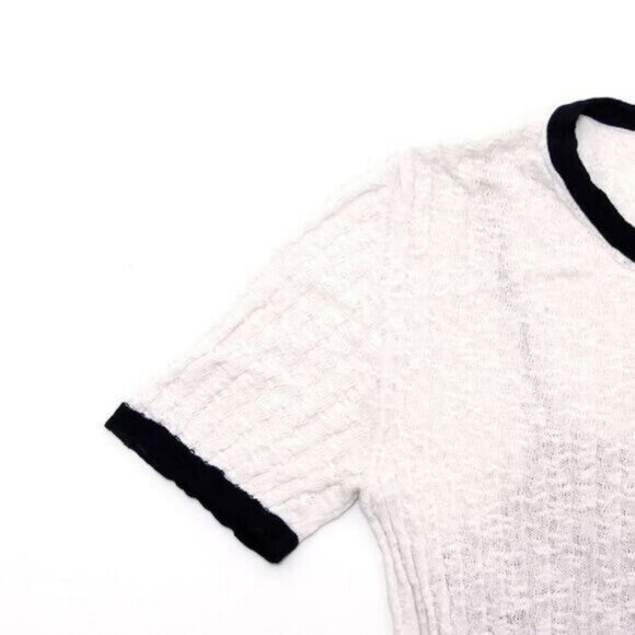 Authentic CHANEL CC White Cotton Midi Dress Vintage Cruise Collection - Picture 4 of 10